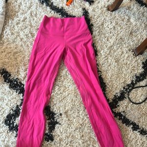 lululemon sonic pink leggings 25 inch size 4